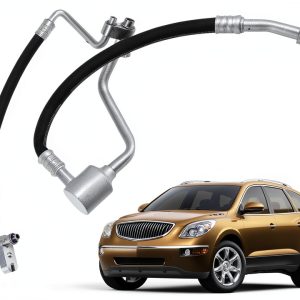 YINAVAGAD Air Conditioning Suction Hoses Silver Aluminum-0