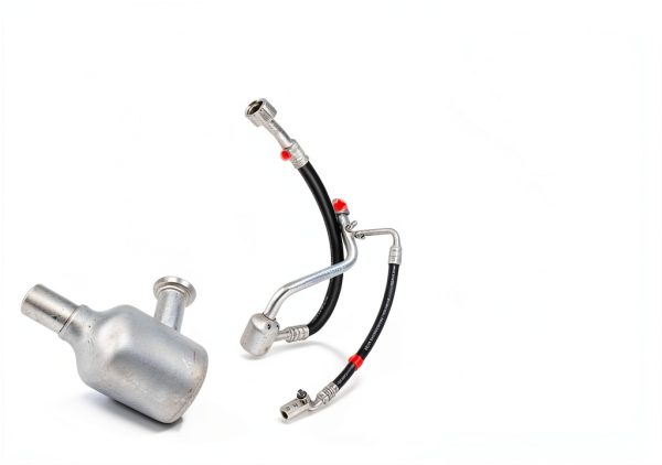 YINAVAGAD Air Conditioning Suction Hoses Silver Aluminum-3