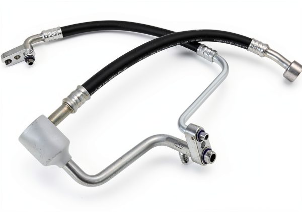YINAVAGAD Air Conditioning Suction Hoses Silver Aluminum-8