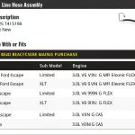Ford Escape Air Conditioning Suction Hose Marketplace Auto Parts W0125-0