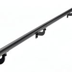 Wall Mounted Stair Handrail VEVOR 10ft Black Galvanized Aluminum Rail-0