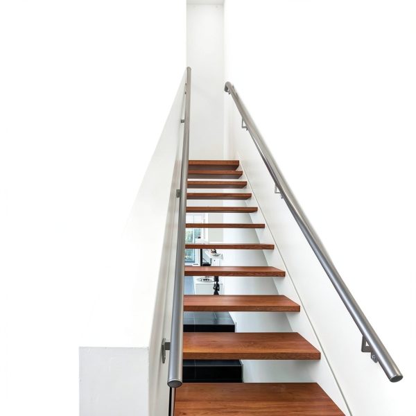 Promenaid 5ft Flush Handrail Kit Black Indoor/Outdoor Pivot Brackets-6