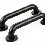 12 Inch Black 304 Steel Handrail SLYLINRY Anti‑Slip Grab Bars (2 Pack)-0