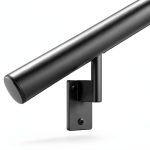 Promenaid 5ft Flush Handrail Kit Black Indoor/Outdoor Pivot Brackets-0