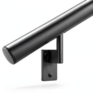 Promenaid 5ft Flush Handrail Kit Black Indoor/Outdoor Pivot Brackets-0